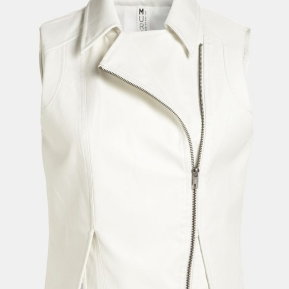 Mural Moto Vest Vegan Leather